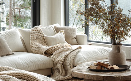 Bézs színű nappali Bézs színű nappali